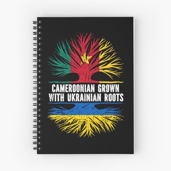 Item preview, Cameroonian Grown with Ukrainian Roots Flag designed and sold by CosmoKitsch.