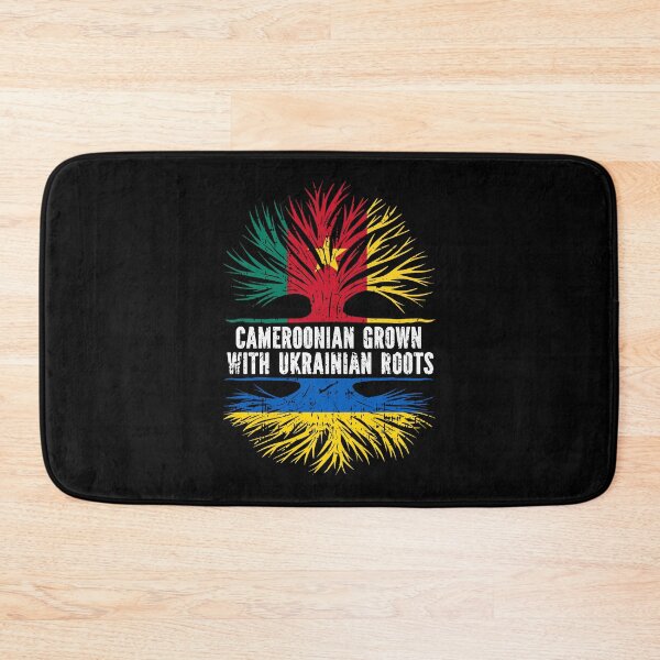 Item preview, Cameroonian Grown with Ukrainian Roots Flag designed and sold by CosmoKitsch.
