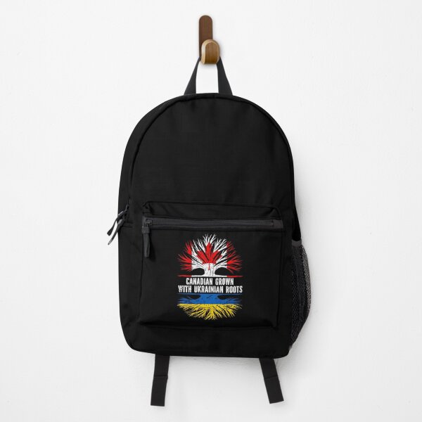Item preview, Canadian Grown with Ukrainian Roots Flag designed and sold by CosmoKitsch.