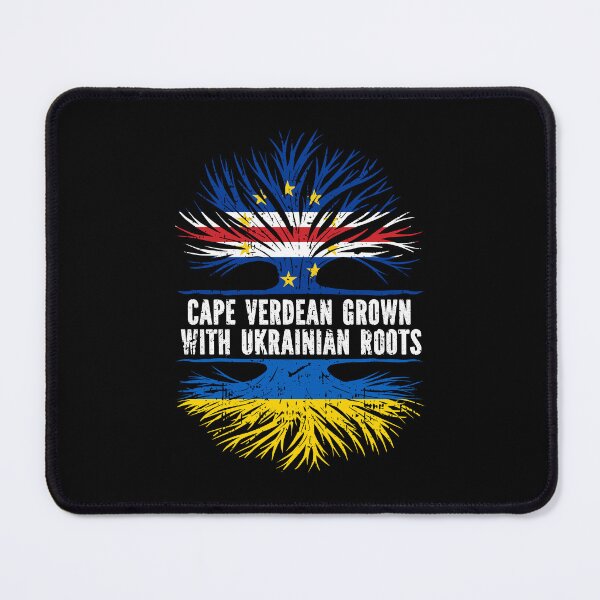 Item preview, Cape Verdean Grown with Ukrainian Roots Flag designed and sold by CosmoKitsch.