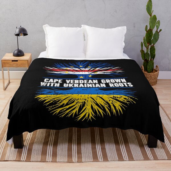 Item preview, Cape Verdean Grown with Ukrainian Roots Flag designed and sold by CosmoKitsch.