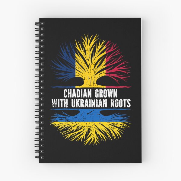 Item preview, Chadian Grown with Ukrainian Roots Flag designed and sold by CosmoKitsch.