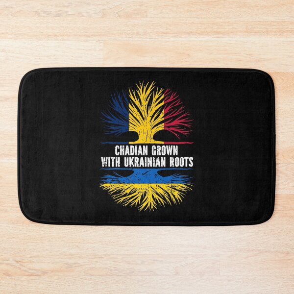 Item preview, Chadian Grown with Ukrainian Roots Flag designed and sold by CosmoKitsch.