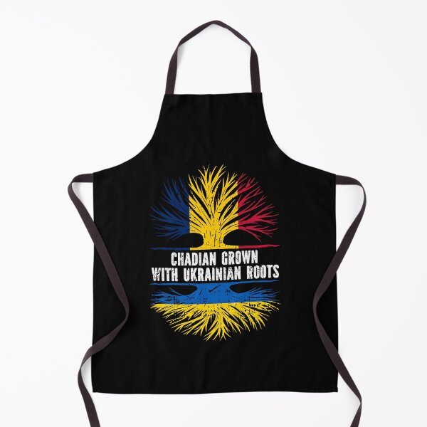 Item preview, Chadian Grown with Ukrainian Roots Flag designed and sold by CosmoKitsch.