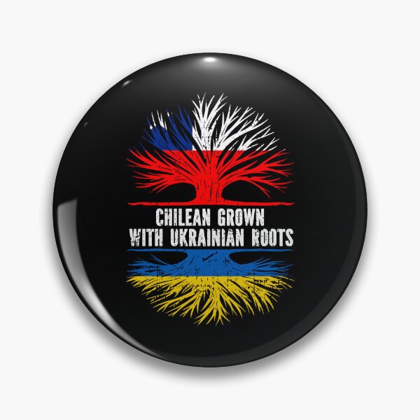 Item preview, Chilean Grown with Ukrainian Roots Flag designed and sold by CosmoKitsch.