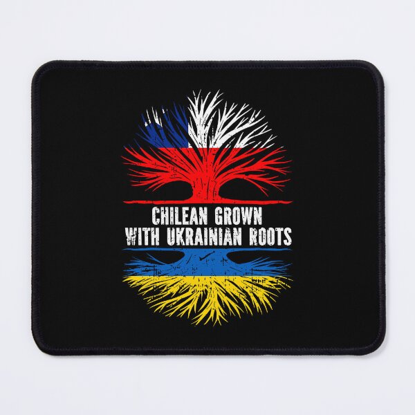 Item preview, Chilean Grown with Ukrainian Roots Flag designed and sold by CosmoKitsch.