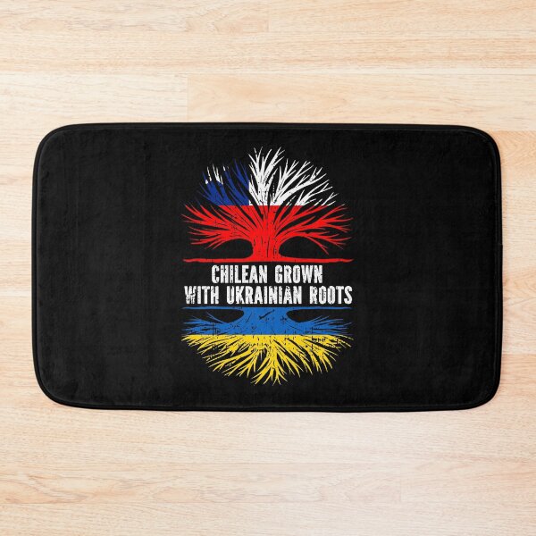 Item preview, Chilean Grown with Ukrainian Roots Flag designed and sold by CosmoKitsch.