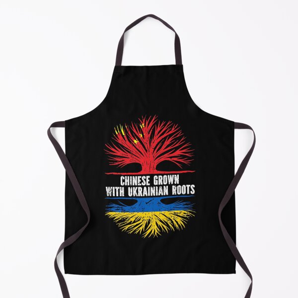 Item preview, Chinese Grown with Ukrainian Roots Flag designed and sold by CosmoKitsch.