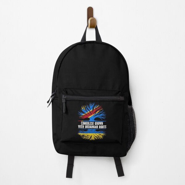 Item preview, Congolese Grown with Ukrainian Roots Flag designed and sold by CosmoKitsch.