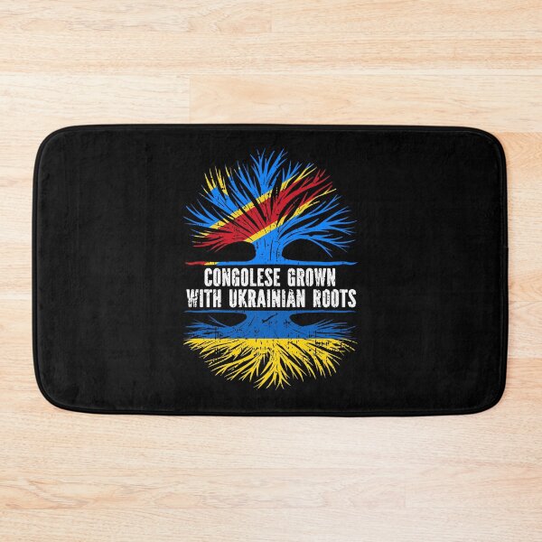 Item preview, Congolese Grown with Ukrainian Roots Flag designed and sold by CosmoKitsch.