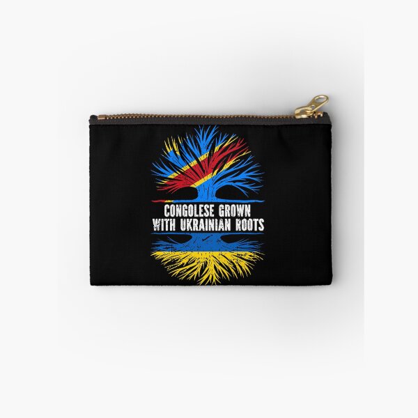 Item preview, Congolese Grown with Ukrainian Roots Flag designed and sold by CosmoKitsch.