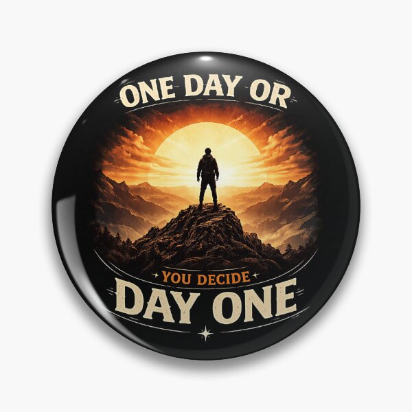 Item preview, One Day Or Day One You Decide Sunset Motivation Minimal Streetwear Design designed and sold by apex.vibe.