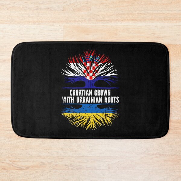 Item preview, Croatian Grown with Ukrainian Roots Flag designed and sold by CosmoKitsch.