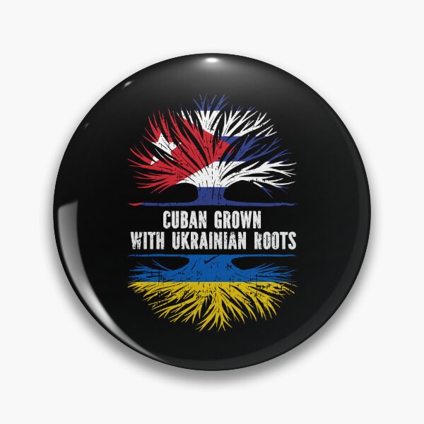 Item preview, Cuban Grown with Ukrainian Roots Flag designed and sold by CosmoKitsch.