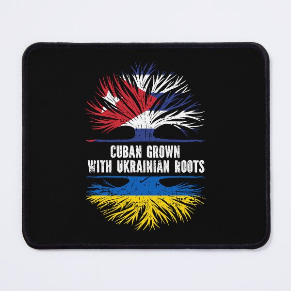 Item preview, Cuban Grown with Ukrainian Roots Flag designed and sold by CosmoKitsch.