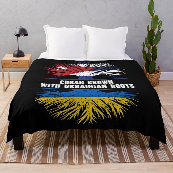 Item preview, Cuban Grown with Ukrainian Roots Flag designed and sold by CosmoKitsch.