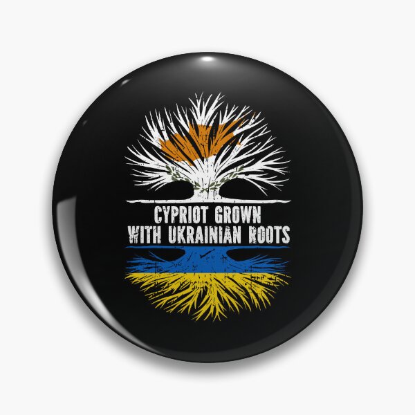 Item preview, Cypriot Grown with Ukrainian Roots Flag designed and sold by CosmoKitsch.