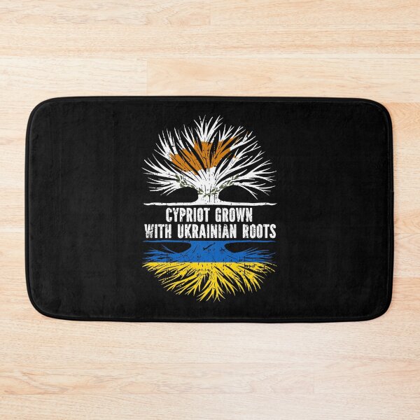 Item preview, Cypriot Grown with Ukrainian Roots Flag designed and sold by CosmoKitsch.