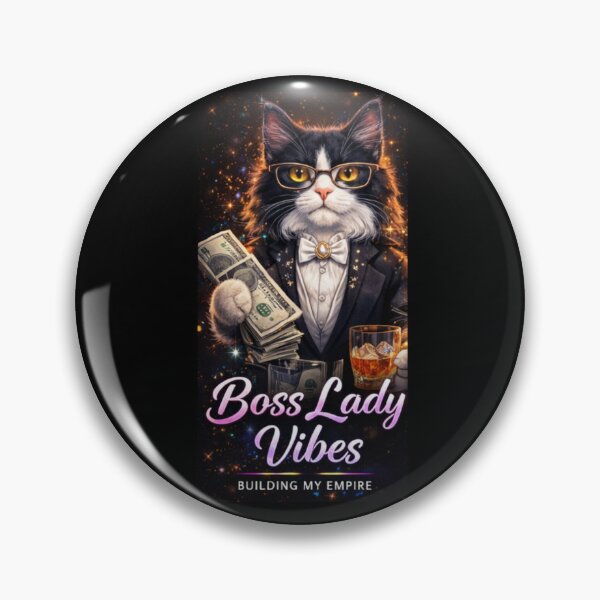 Item preview, Boss Lady Vibes Cat – Building My Empire Aesthetic Design designed and sold by sumodesign.