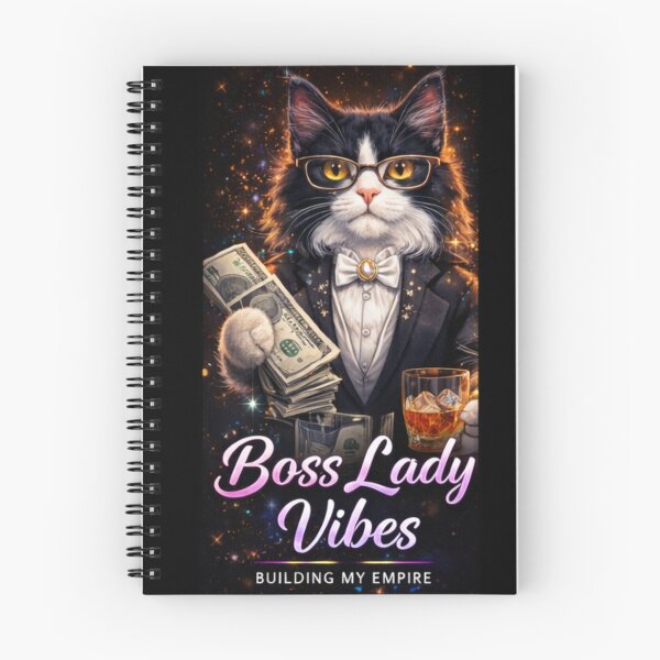 Item preview, Boss Lady Vibes Cat – Building My Empire Aesthetic Design designed and sold by sumodesign.