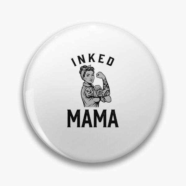 Item preview, Inked Mama Strong Tattooed Mom Flexing Bicep designed and sold by snowry.