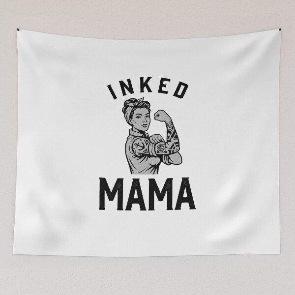 Item preview, Inked Mama Strong Tattooed Mom Flexing Bicep designed and sold by snowry.