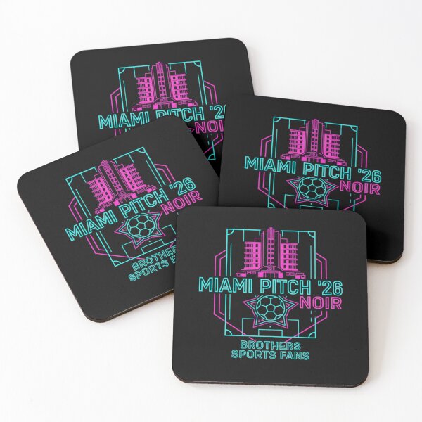 Item preview, Miami Pitch '26 Noir: Neon Art Deco Soccer Design designed and sold by FitEnvy.