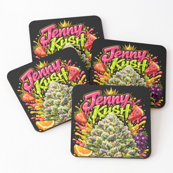 Item preview, Jenny Kush Graffiti Print | Sweet Fruity Hybrid Strain Typography | Potent Euphoric 420 designed and sold by WAUZ.