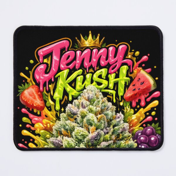 Item preview, Jenny Kush Graffiti Print | Sweet Fruity Hybrid Strain Typography | Potent Euphoric 420 designed and sold by WAUZ.