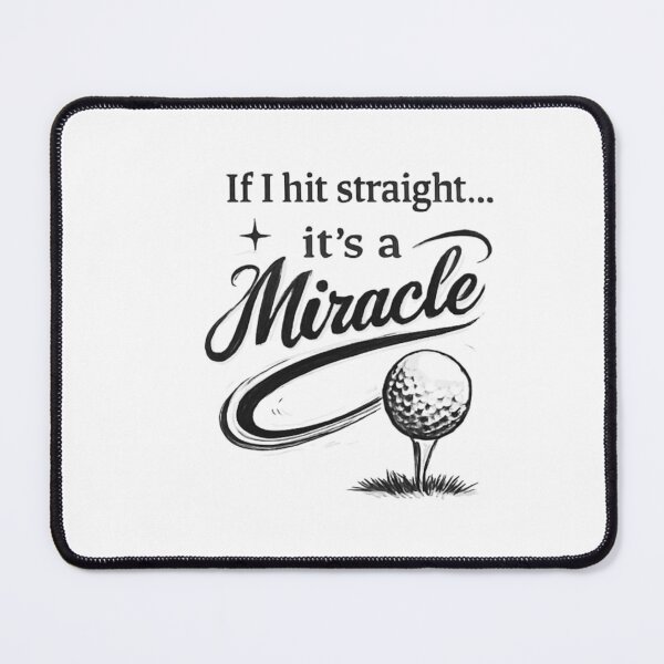 Item preview, If I Hit Straight Its a Miracle Golf Shirt Funny Golfer Slice Hook Tee designed and sold by LazyScreations.
