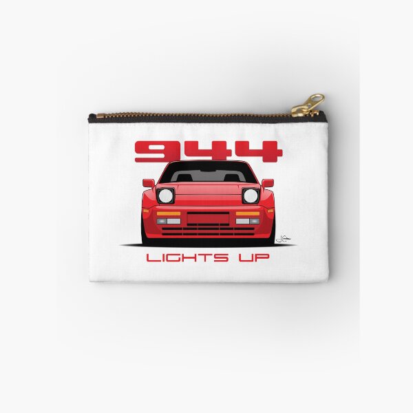 Item preview, Front View Lights-up Porsche 944 Guards Red Illustration designed and sold by blackdogshop.