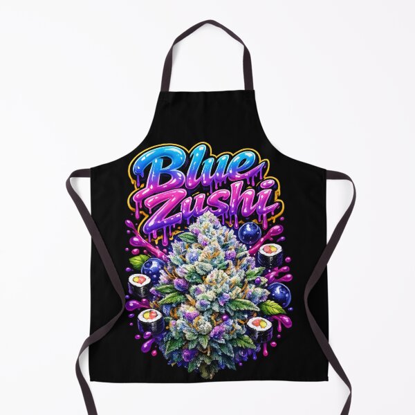 Item preview, Blue Zushi Graffiti Print | Sweet Berry Hybrid Strain Typography | Balanced 420 designed and sold by WAUZ.