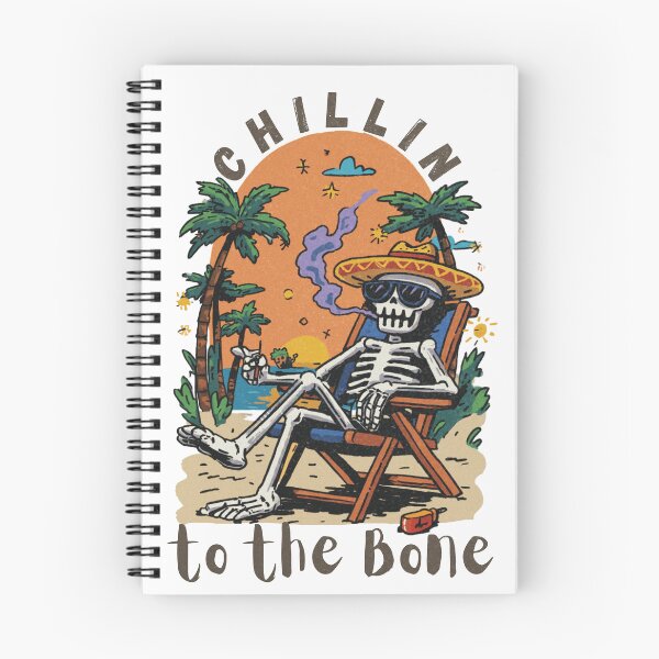 Item preview, Chillin To The Bone Funny Skeleton Beach Summer Design  designed and sold by Region.