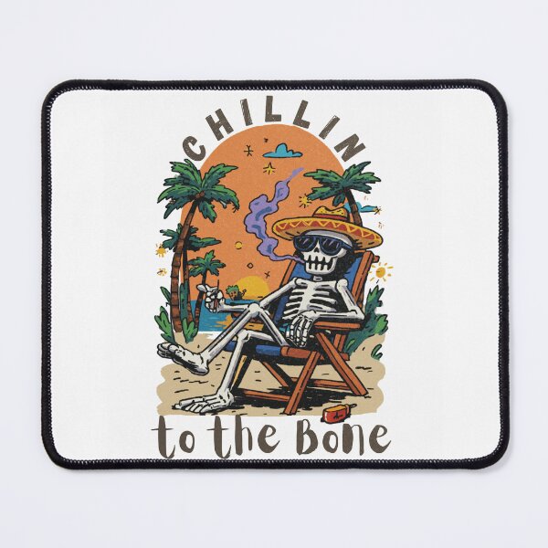 Item preview, Chillin To The Bone Funny Skeleton Beach Summer Design designed and sold by Region.
