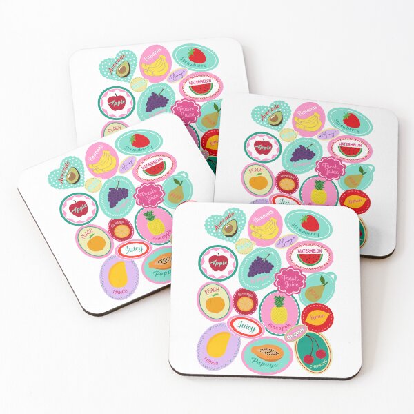 Item preview, Fruit festival colorful stickers avocado banana designed and sold by Shedronpanda.