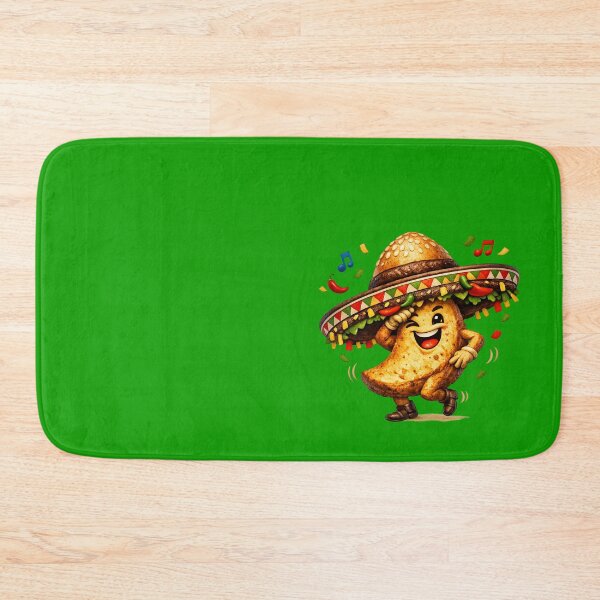 Item preview, Dancing Potato Wedge - Spicy Burger Sombrero Fiesta designed and sold by Urban-InkStudio.