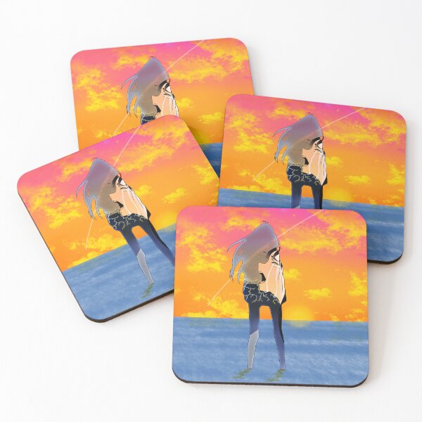Item preview, Anime Girl Crying Beach Sunset designed and sold by dcdoes.
