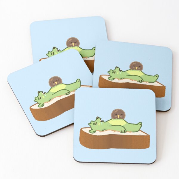 Item preview, Avocado Bear And Bird On Bread designed and sold by TheArtisticCell.
