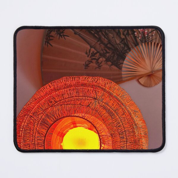 Item preview, Orange Wire Lamp and Japanese Paper Fan designed and sold by Kainicram.