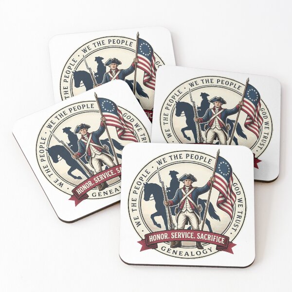 Item preview, Revolutionary War Ancestor Genealogy Emblem designed and sold by chattsuede.