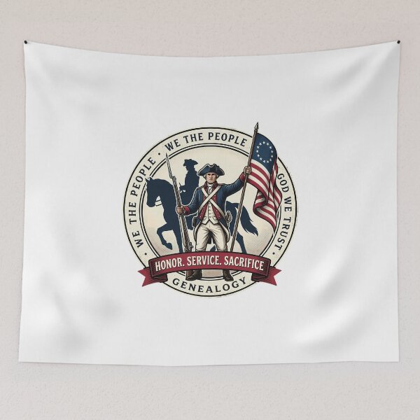 Item preview, Revolutionary War Ancestor Genealogy Emblem designed and sold by chattsuede.
