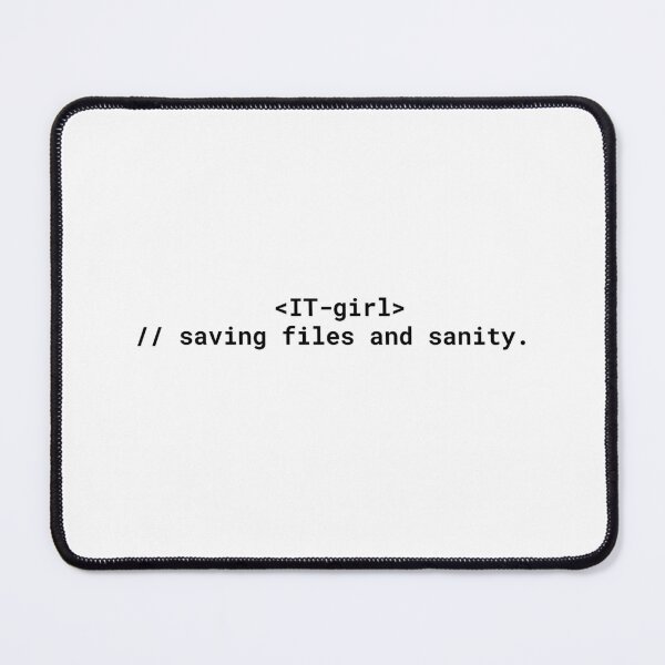 Item preview, IT-girl Saviour - Funny Code Humor Design designed and sold by code.humor.