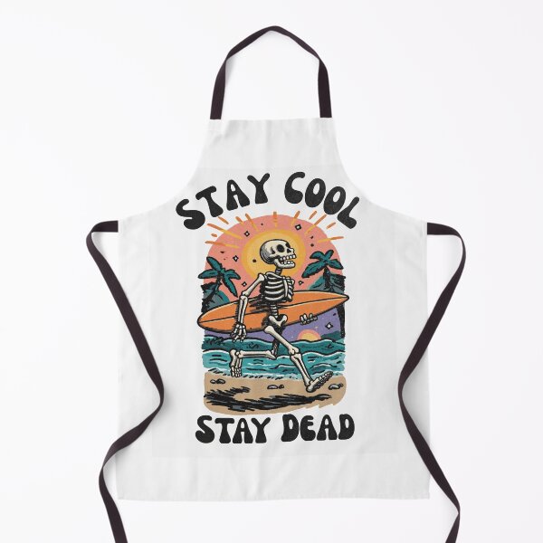 Item preview, Stay Cool Stay Dead Funny Skeleton Surfing Retro Summer Beach Design designed and sold by Region.
