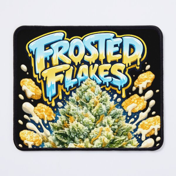 Item preview, Frosted Flakes Graffiti Print | Sweet Cereal Hybrid Strain Typography | Relaxing 420 designed and sold by WAUZ.