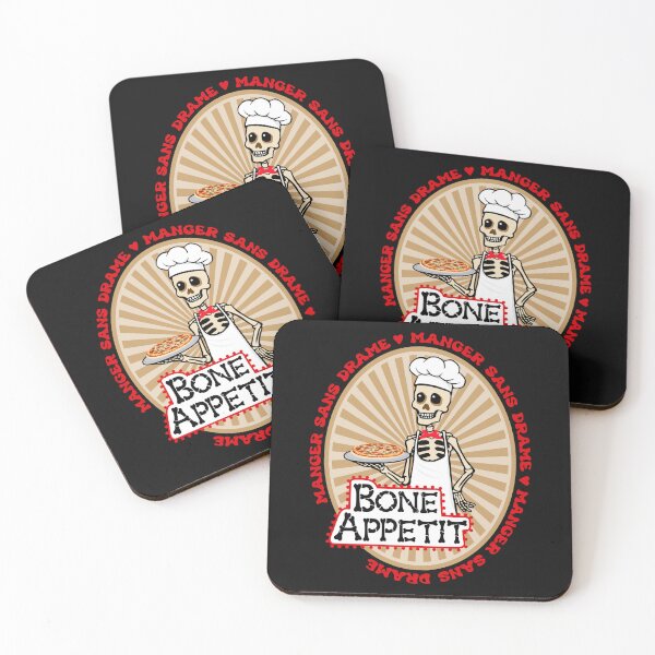 Item preview, Bone Appetit pizza skeleton chef designed and sold by Shedronpanda.
