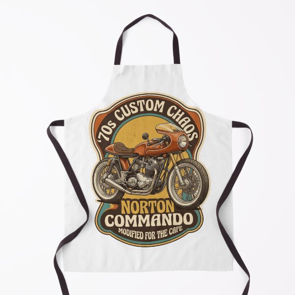 Item preview, Vintage 70s Norton Commando Cafe Racer Custom Chaos Motorcycle designed and sold by EKHOAISTORE.