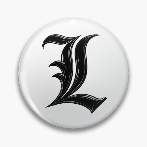 Item preview, Gothic L Logo Sticker | Dark Anime Monogram designed and sold by TokyoCraft.