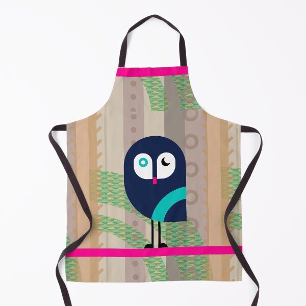 Item preview, the winking owl, geometric style illustration designed and sold by Mevissart.