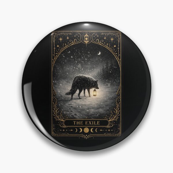Item preview, The Exile - Wolf Pack - Tarot Card designed and sold by Coral Surprise Studio | Playful & Dreamy Designs.