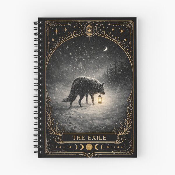 Item preview, The Exile - Wolf Pack - Tarot Card designed and sold by Coral Surprise Studio | Playful & Dreamy Designs.